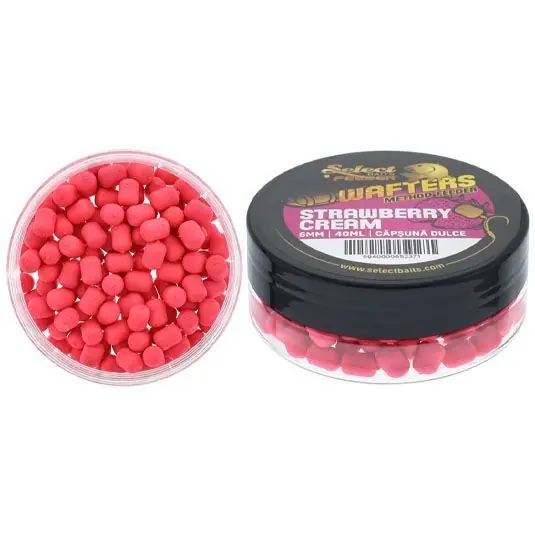 Wafters Select Baits Method Feeder Strawberry Cream 8mm Calitate înaltă