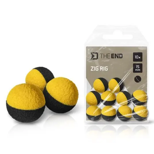 Ofertă Momeala flotanta Delphin TheEND Zig Rig Negru-Galben 15mm