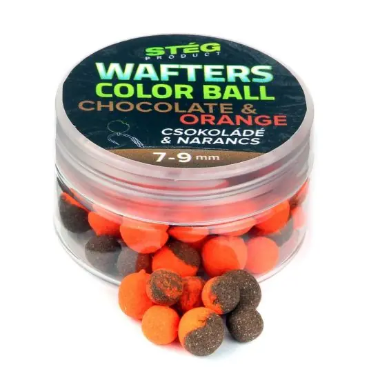 Wafters Steg Color Ball Chocolate & Orange 7-9mm, 15g Plată securizată