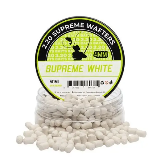 Wafters 2.20 Baits Supreme Wafters White 4mm Preferatul clienților