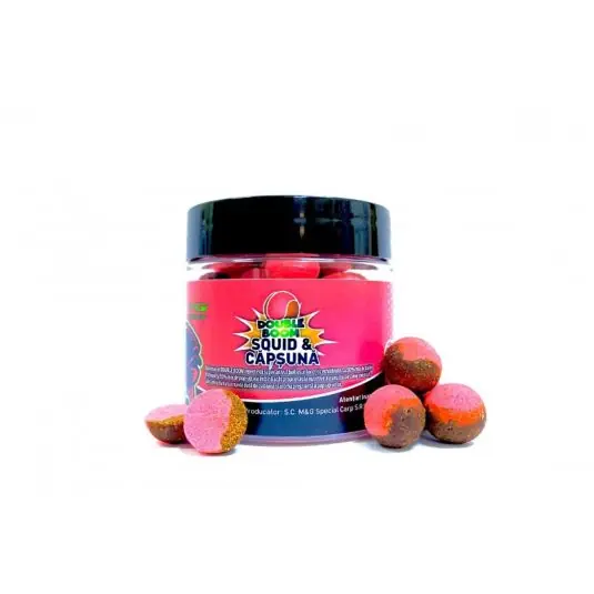 Boilies MG Special Carp Double Boom 15mm - Squid & Capsuna Calitate înaltă
