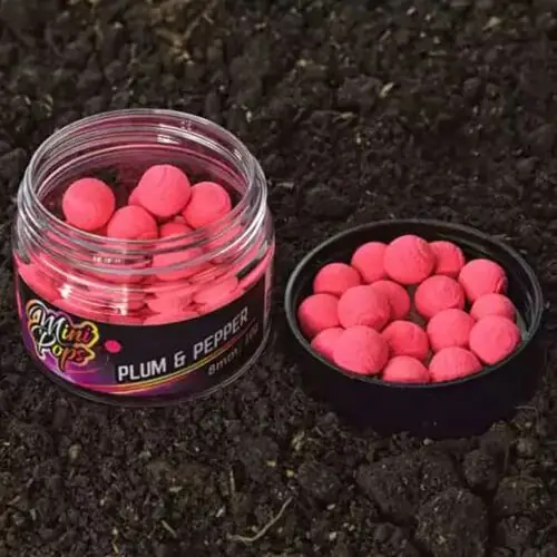 Boilies WLC Carp Mini Pops 8mm Pruna & Piper Livrare rapidă
