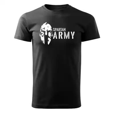 Bestseller DRAGOWA tricou spartan army, negru 160g/m2