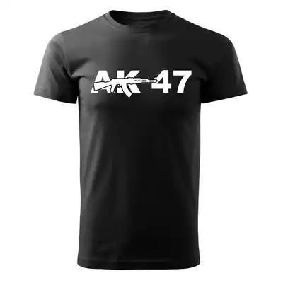DRAGOWA tricou ak47, negru 160g/m2 Lichidare de stoc