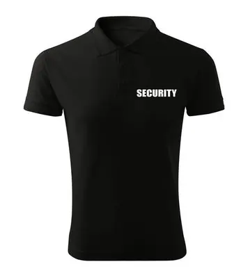 Transport gratuit DRAGOWA tricou polo SECURITY, negru