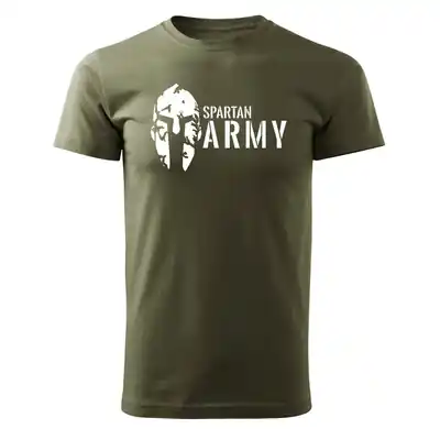 Livrare expres DRAGOWA tricou spartan army, măsliniu 160g/m2