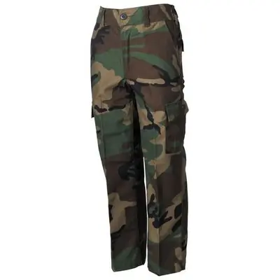 Pantaloni pentru copii MFH BDU model woodland Calitate înaltă