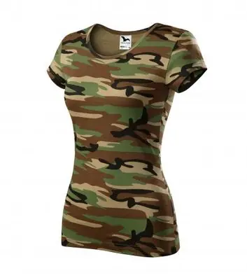 Malfini Camouflage ticou damă camuflaj, brown, 150g/m2 Bestseller