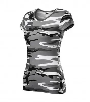 Reduceri Malfini Camouflage ticou damă camuflaj, grey, 150g/m2