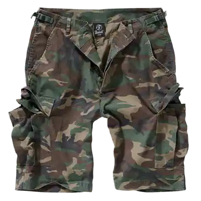 Brandit BDU Rip-stop Pantaloni scurți, woodland Premium