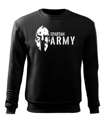 DRAGOWA Hanorac bărbati spartan army, negru 300g/m2 Reducere extra
