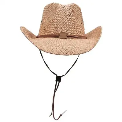 Ofertă limitată Fox Outdoor pălărie de paie cu șnur, maro
