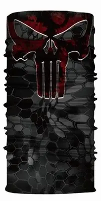 Premium Eșarfă multifuncțională WARAGOD Värme Bloody Punisher Skull