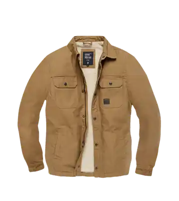 Vintage Industries Dean Dean sherpa jachetă de tranziție, Dark Tan Retur gratuit