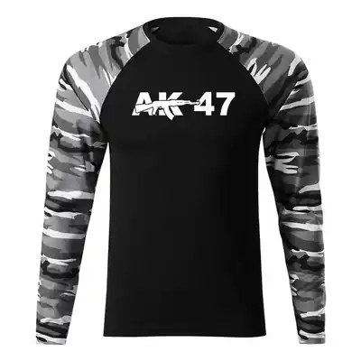 DRAGOWA Fit-T tricou cu mânecă lungă ak47, metro 160g/m2 Ultima șansă