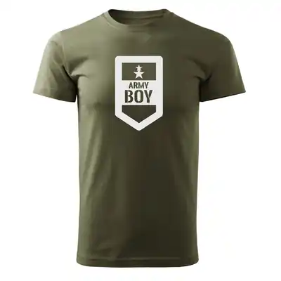 DRAGOWA tricou army boy, oliv 160g/m2 Preferatul clienților