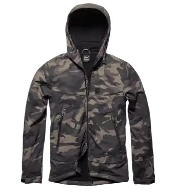 Retur ușor Vintage Industries Alford Softshell geacă, darkcamo