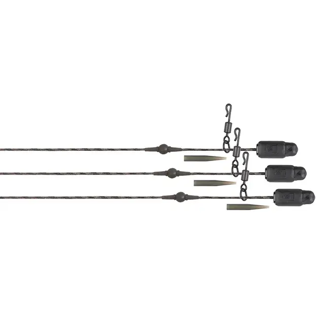 Reducere de preț Kit Monturi Fox Edges Heli Clip Rigs Copper Core 50lb 75cm - Pachet 3 Buc