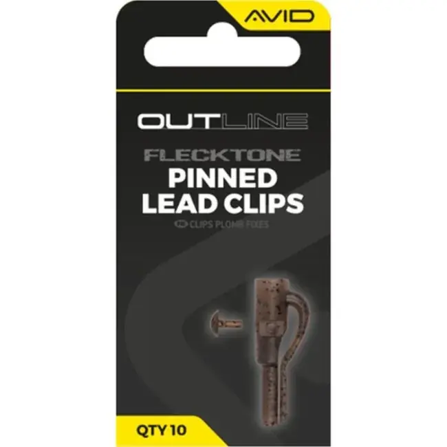 Clips Plumb Pierdut Avid Carp Outline FlekTone Pinned Lead Clip – 10 buc | Ranforsat, Camo Vezi acum