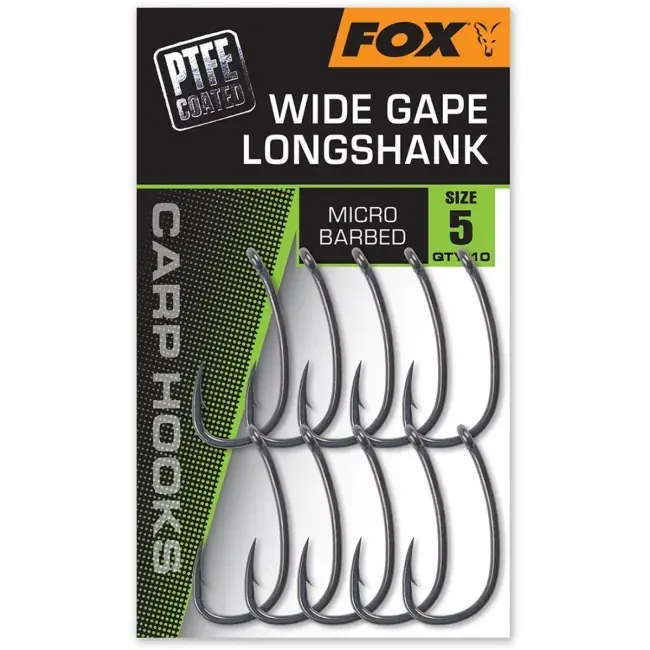 Expediere rapidă Carlige Fox Super Wide Gape Long Shank Micro Barbed, 10buc