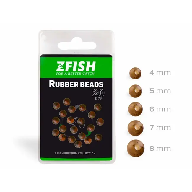 Bile Cauciuc ZFish Rubber Beads - Set Dimensiuni 4mm 5mm 6mm 7mm 8mm Chilipir