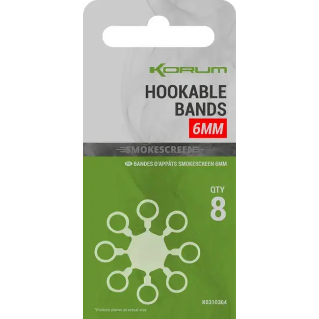 Ofertă specială Inele Elastice Korum Smokescreen Hookable Bands
