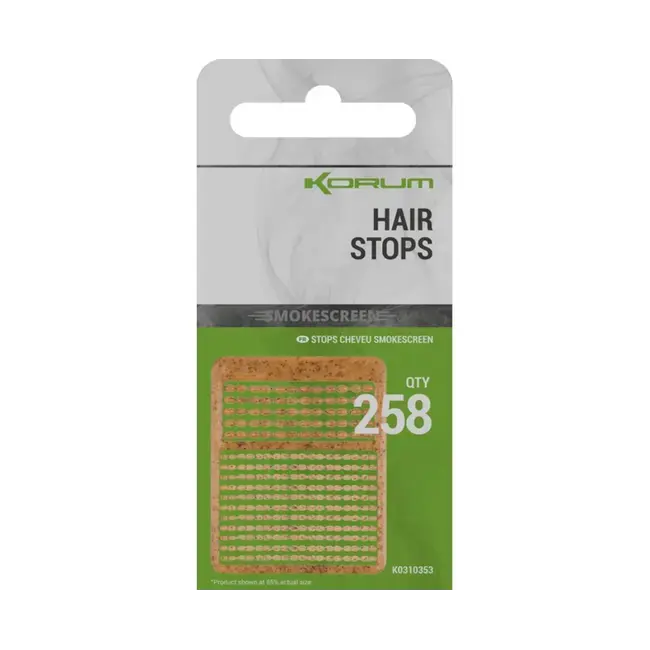 Stopper Korum Smokescreen Hair Stops, 258buc/plic Cel mai vândut