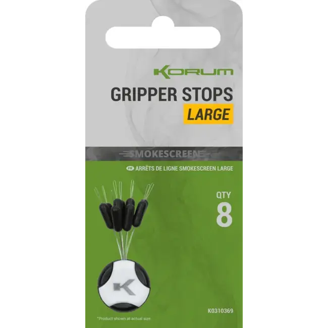 Ofertă specială Opritoare Korum Smokescreen Gripper Stops, 8buc/plic