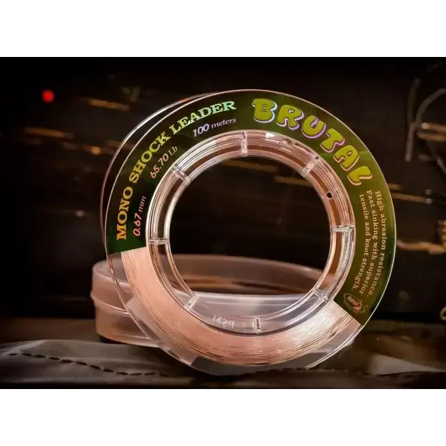 Cumpără acum Fir Katran Brutal Shock Leader 100–150m – transparent, rezistent la abraziune