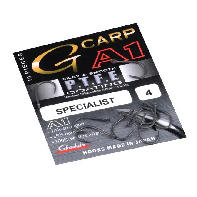 Carlige Gamakatsu A1 G-Carp Specialist Teflon Coating, 10buc/plic Plată securizată