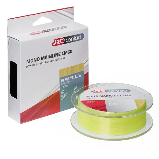 Ofertă exclusivă Fir Monofilament JRC Contact CM50, HViz Yellow, 1200m, 0.40mm 13.5kg
