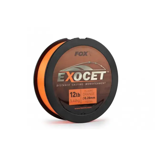 Fir Monofilament FOX Exocet Distance Casting, Fluoro Orange, 1000m | PescuitNonstop.ro Reducere extra