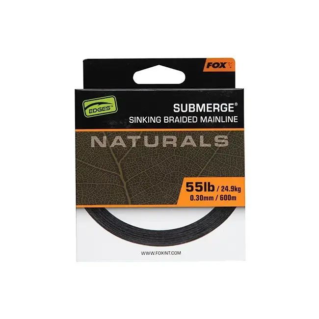 Fir Textil Fox Submerge Naturals Braid, Green, 600m, 0.30mm, 55lb/24.9kg Doar azi