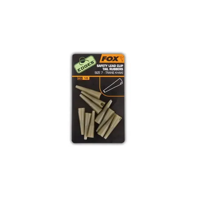 Conuri FOX Edges Safety Lead Clip Tail Rubbers Nr.7, 10buc/plic CAC478 Popular