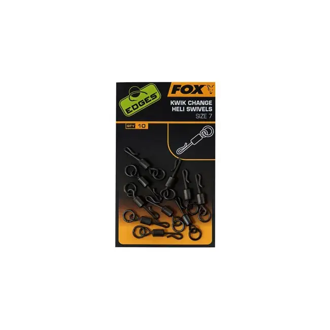 Agrafa Rapida Fox Edges Kwik Change Heli Swivels, 10buc/plic CAC700 Doar azi