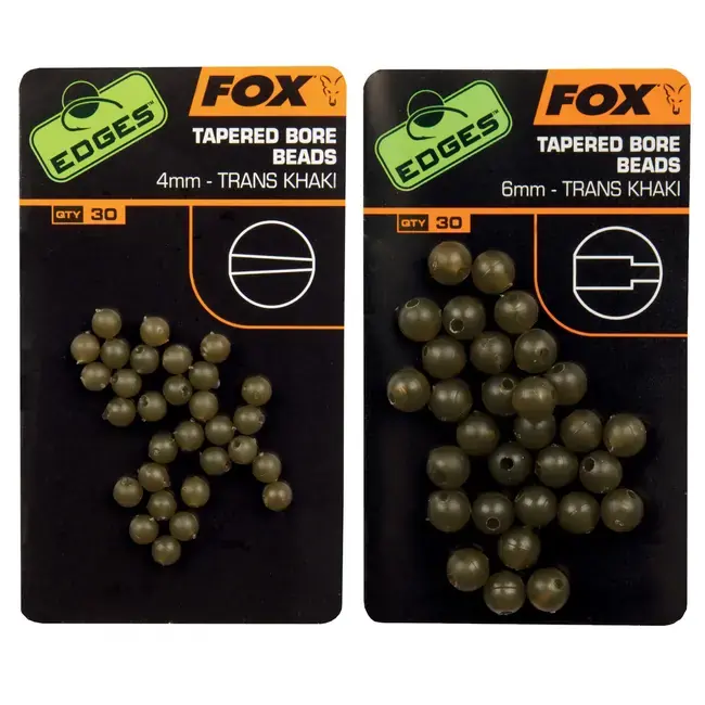 Preferatul clienților Bilute de Cauciuc Fox Edges Tapered Bore Beads cu Alezaj Interior Conic