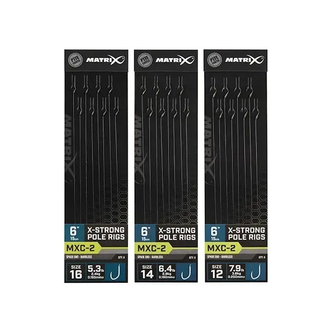 Riguri Matrix MXC-2 Barbless X-Strong Pole Rig, 15cm, 8buc/plic Ofertă specială