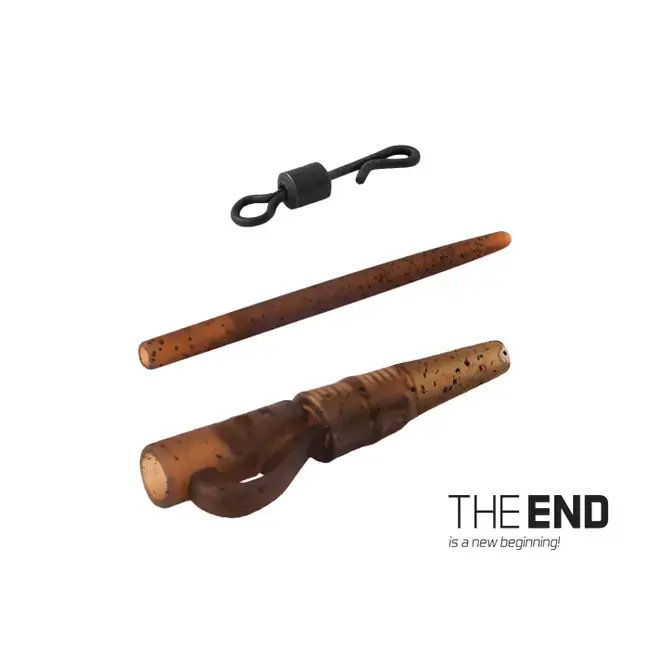Nu rata Kit Montura Plumb Pierdut Delphin The End, Lead Clips + Tail Rubber + T Peg Pins + Swivels, 4x6buc/blister