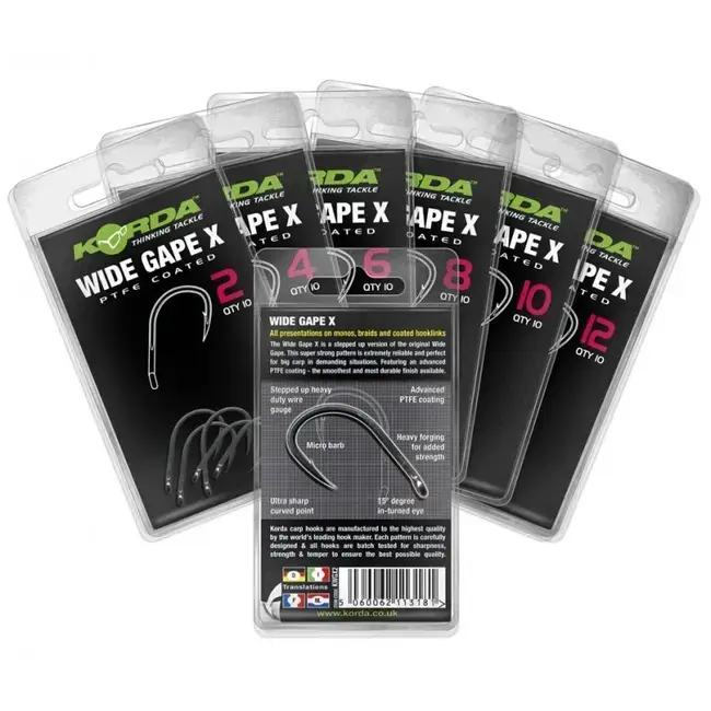 Ofertă de sezon Carlige Korda Wide Gape X, 10buc/plic