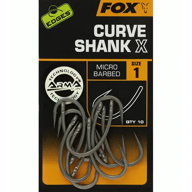 Carlige FOX Edges Curve Shank X, 10buc/plic Reducere specială