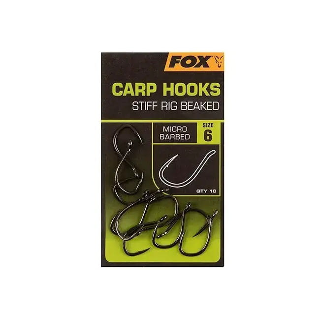 Ofertă de sezon Carlige FOX Stiff Rig Beaked, 10buc/plic