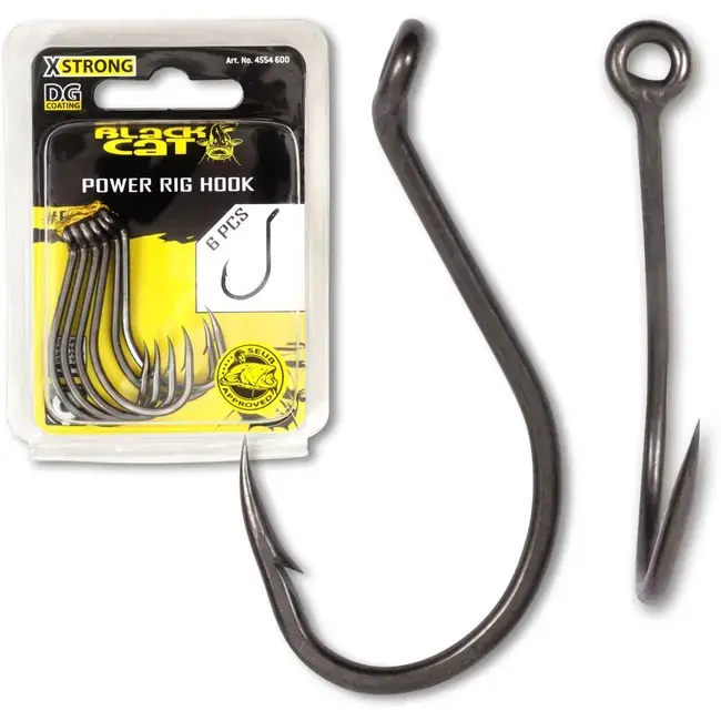 Reducere Carlige Somn Black Cat Power Rig Hook DG Coating, 6buc/plic