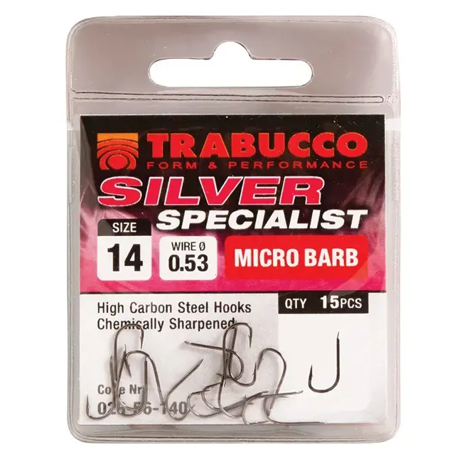 Carlige Trabucco Silver Specialist, 15buc/plic Reduceri