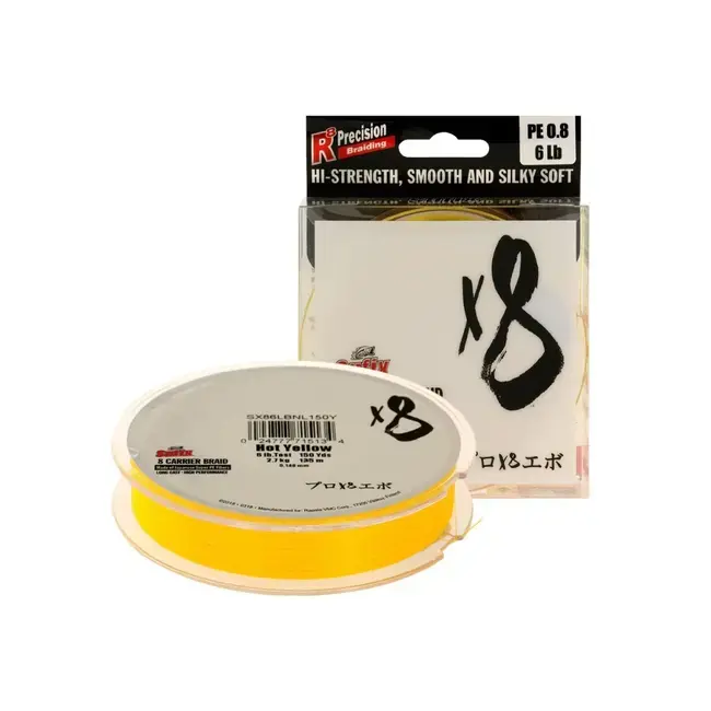 Preferatul clienților Fir Textil Sufix Carrier Braid X8, Hot Yellow, 135m