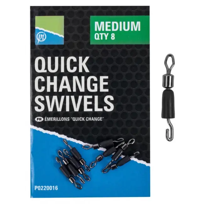 Vartej cu Agrafa Rapida Preston Quich Change Swivels, 8buc/plic Reducere extra