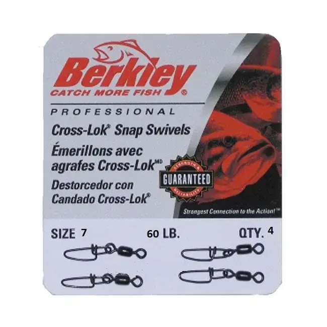 Agrafa cu Vartej BERKLEY Cross-Lok Mc Mahon, Nr.10,45lb(20kg), 5buc/plic Reducere