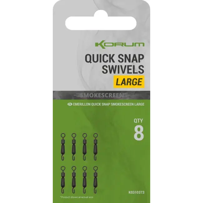 Agrafa rapida Korum Smokescreen Quick Snap Swivel Ieftin
