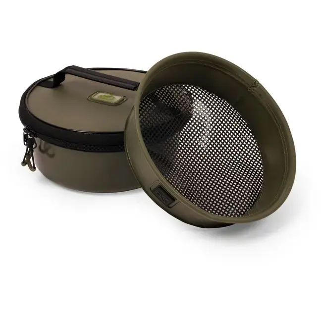 Ultima șansă Bac pentru Nada Korum EVA Solid Groundbait Bowl – EVA impermeabil cu sita si capac