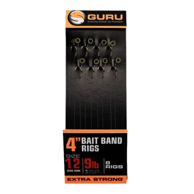 Noutate Monturi Guru Bait Band Method Hair Rigs, 10cm, 8buc/plic