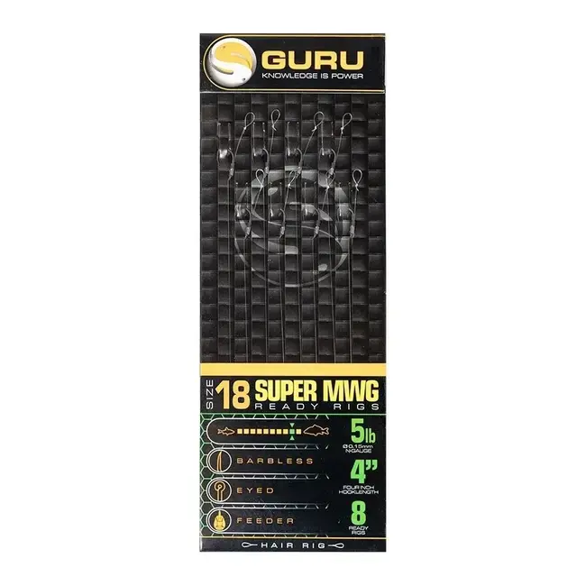 Livrare gratuită Monturi Guru Standard Hair SMWG Rigs, 10Cm, 8 Buc/Plic